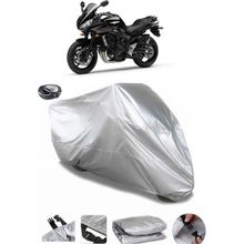 Coverplus Yamaha FZ6 Arka Çanta Uyumlu Su Geçirmez Gri Motosiklet Brandası