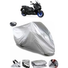 Coverplus Yamaha X-Max 250 ABS Arka Çanta Uyumlu Su Geçirmez Gri Motosiklet Brandası