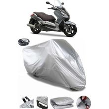 Coverplus Yamaha X-Max 250 Iron Max ABS Arka Çanta Uyumlu Su Geçirmez Gri Motosiklet Brandası