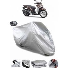 Coverplus Yamaha Xenter 150 Arka Çanta Uyumlu Su Geçirmez Gri Motosiklet Brandası