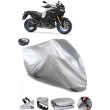 Coverplus Yamaha XT 1200Z Super Tenere Arka Çanta Uyumlu Su Geçirmez Gri Motosiklet Brandası