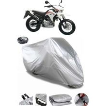 Coverplus Yamaha XT 125 X Arka Çanta Uyumlu Su Geçirmez Gri Motosiklet Brandası