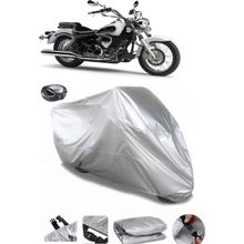 Coverplus Yamaha XVS 250 Drag Star Arka Çanta Uyumlu Su Geçirmez Gri Motosiklet Brandası