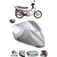 Coverplus Yuki Gusto 50 Arka Çanta Uyumlu Su Geçirmez Gri Motosiklet Brandası