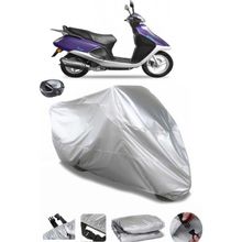 Coverplus Yuki JJ50QT Picasso 50 Arka Çanta Uyumlu Su Geçirmez Gri Motosiklet Brandası
