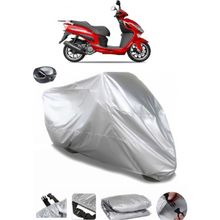 Coverplus Yuki Lupo 125 Arka Çanta Uyumlu Su Geçirmez Gri Motosiklet Brandası