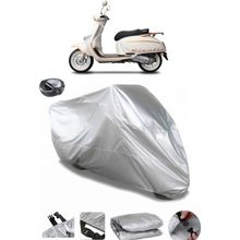 Coverplus Yuki Route 110 Arka Çanta Uyumlu Su Geçirmez Gri Motosiklet Brandası