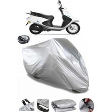 Coverplus Yuki TB100T3E Picasso 100 Arka Çanta Uyumlu Su Geçirmez Gri Motosiklet Branda