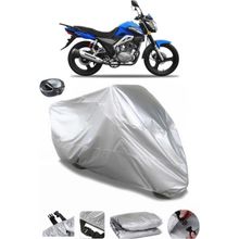 Coverplus Yuki TN150-3A Driver Arka Çanta Uyumlu Su Geçirmez Gri Motosiklet Brandası
