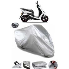 Coverplus Yuki YB50QT-3 Casper Arka Çanta Uyumlu Su Geçirmez Gri Motosiklet Brandası