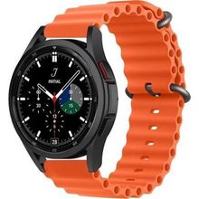 CoverZone Amazfit GTR 42 mm Quintessential Kabartmalı Metal Tokalı Orange Kordon