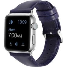 CoverZone Apple Watch 38 mm Lacivert Deri Kordon