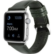 CoverZone Apple Watch 44 mm Yeşil Deri Kordon