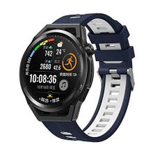 CoverZone Galaxy Watch 46 mm Grealish Lacivert Delikli Silikon Kordon