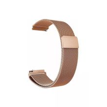 CoverZone Huawei Watch GT 3 Pro Uyumlu 46 mm Hasır Metal Orgulu Rose Gold Kordon