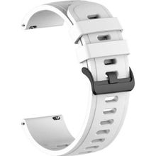 CoverZone Huawei Watch GT3 Uyumlu 42 mm Solid Color Spor Kayış Termoplastik Beyaz Kordon
