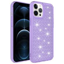CoverZone iPhone 14 Pro Airbagli Kamera Korumalı Parlak Tasarımlı Z-Snow Emollient Mor Cep Telefonu Kılıfı