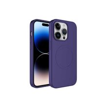 CoverZone iPhone 14 Pro Magsafe Wireless Şarj Özellikli Pastel Color Silikon Kırmızı Cep Telefonu Kılıfı