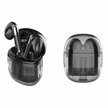 Coverzone Kablosuz Kulak Içi Kulaklık Şeffaf Transparan Orjinal Tasarım Bluetooth 5.3 Apple iPhone Uyumlu Samsung Uyumlu Şarj Kutusu ile Dokunma Kontrollü Ergonomik Dizayn P62 Pro - Siyah