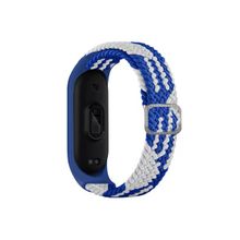 CoverZone Xiaomi Mi 7 Band Mixed Hasır Örmeli Mavi Beyaz Kayış Kordon