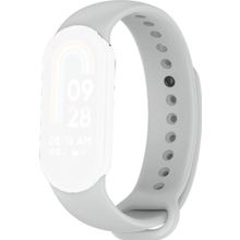 CoverZone Xiaomi Mi Band 8 Termoplastik Gri Kayış Kordon