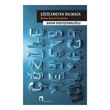 Çözülemeyen Bulmaca Anlatıcı Üzerine Tartışmalar - Bahar Dervişcemaloğlu