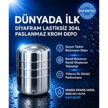 CR TANK - DÜNYADA İLK DİYAFRAMSIZ KENDİ BASINCINI KENDİ OLUŞTURAN İÇİ DIŞI PASLANMAZ KROM TANK YATAY DİKEY HERTÜRLÜ KULLANILABİLEN SU DEPOSU