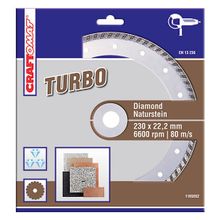 Craftomat 230Mm Kahve Doğaltaş Elmas Kesici Disk
