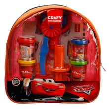 Crafy Cars 200 GR 18 Parça Sırt Çantalı Oyun Hamuru Seti