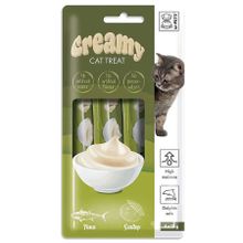 Creamy 4x15 gr Ton Balığı Deniz Tarağı Ek Besin ve Kedi Ödülü