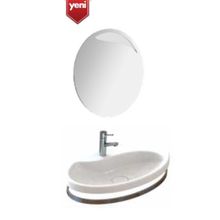 Creavit AP080+H+A Aqua Pura 80 cm Lavabo ve Aqua Pura Paslanmaz Çelik Havluluk