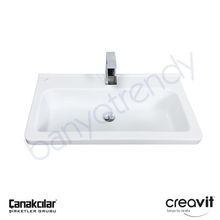 Creavit İpek 80 cm Etajerli Lavabo