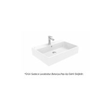 Creavit NX270 Next Beyaz 70 cm Kare Tezgah Üstü Lavabo