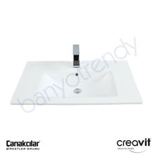 Creavit Su 80 cm Etajerli Lavabo