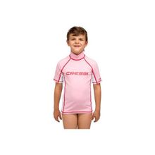Cressi Rash Guard Junior Girl No 2 Pembe Beyaz Kısa Kollu T-Shirt