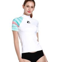 Cressi Shield Rash Guard Lady White Aquamarine No 6 T-Shirt