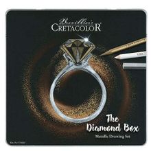 Cretacolor Diamond Box Luxury Drawing 15'li Metal Kutu 40047 Premium Çizim Seti
