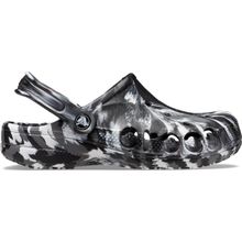 Crocs Baya Marbled Clog 206935-066 Siyah Beyaz Unisex Terlik