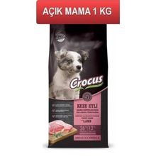 Crocus Kuzu Etli Pirinçli 1 kg Açık Yavru Köpek Maması