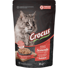 Crocus Tahılsız Kedi Somonlu Jöleli Pouch 85 gr Yaş Mama
