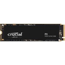 Crucial CT2000P3SSD8 2 TB P3 3500-3000 MB/s PCIe NVMe M.2 22x80 Harddisk SSD