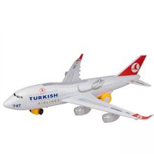 CStars Türk Hava Yolları A747 Işıklı Hareketli Orta Boy Oyuncak Uçak