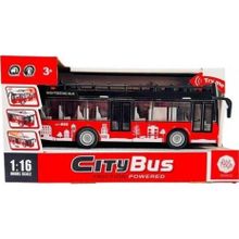 Ctoy Ctoys A1119-13 Kımızı Ses ve Işıklı Oyuncak Şehir Otobüsü