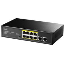 Cudy FS1010PG 8 Port 120 W Full PoE 10/100 2 Uplink Yönetilemez Switch