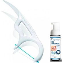 Curaprox DF 967 Çatal Diş İpi+Diş Beyazlatıcı Köpük
