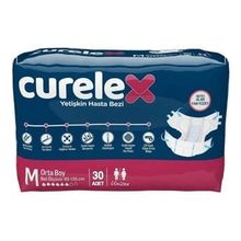 Curelex Yetişkin Bel Bantlı Tekstil Yüzey Medium 30 Adet Hasta Bezi