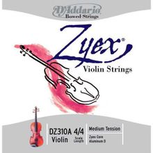 D'addario DZ310A Zyex 4/4 Medıum Tensıon RE ALU Keman Tel Sei