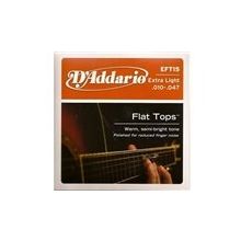 D'addario EFT15 Flat Extra Light 010 Zımparalı Akustik Tel Set