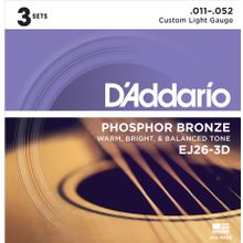 D'addario EJ26-3D Akustik Gitar Tel Seti