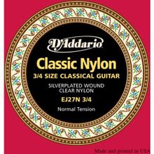 D'addario EJ27N 3-4 Boy Klasik Gitar Teli